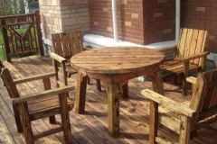 鹿泉防腐木桌椅