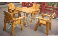 鹿泉防腐木桌椅